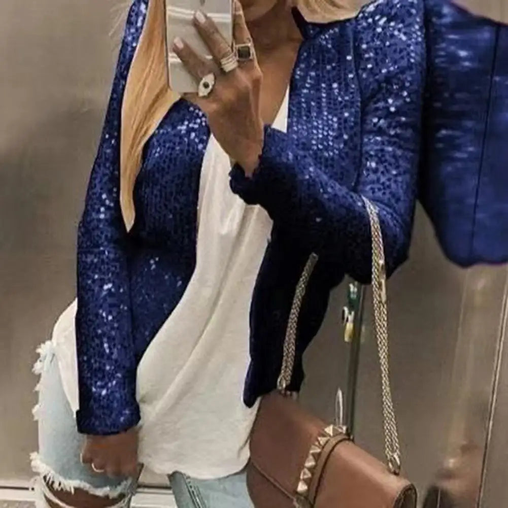 Jaqueta feminina - Blazer com lantejoulas
